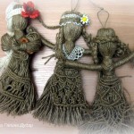 Вузликове плетення на вузликовій ляльці-мотанці